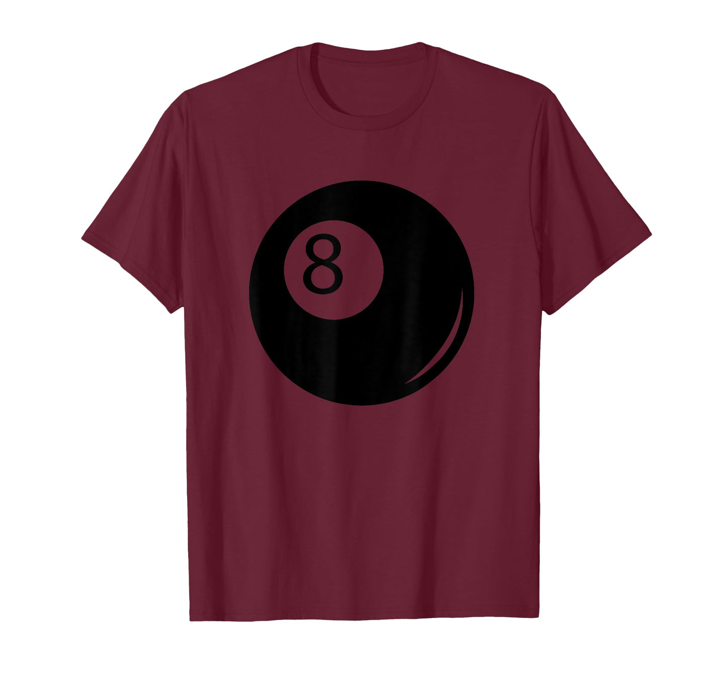 Silhouette Pocket Billiards Pool 8 Ball Cue Stick Player Fan T-Shirt