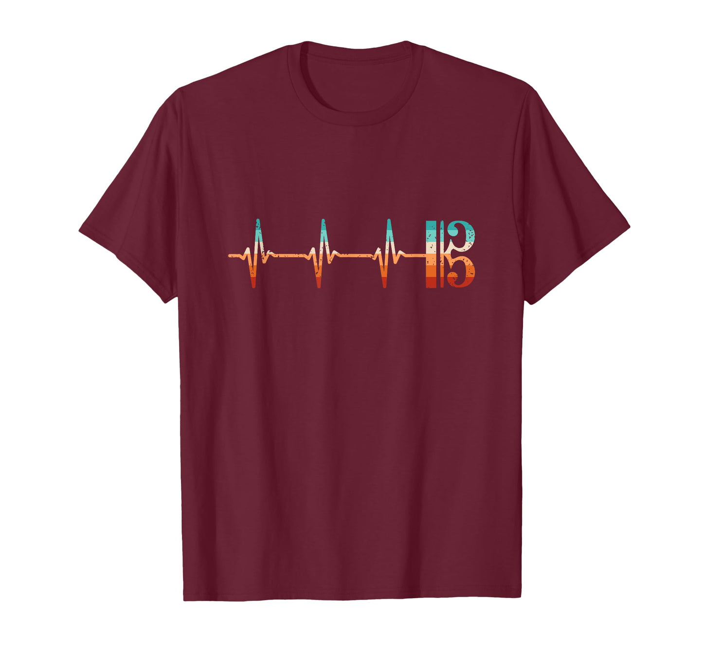 Alto Clef Heartbeat Viola Player Violist T-Shirt