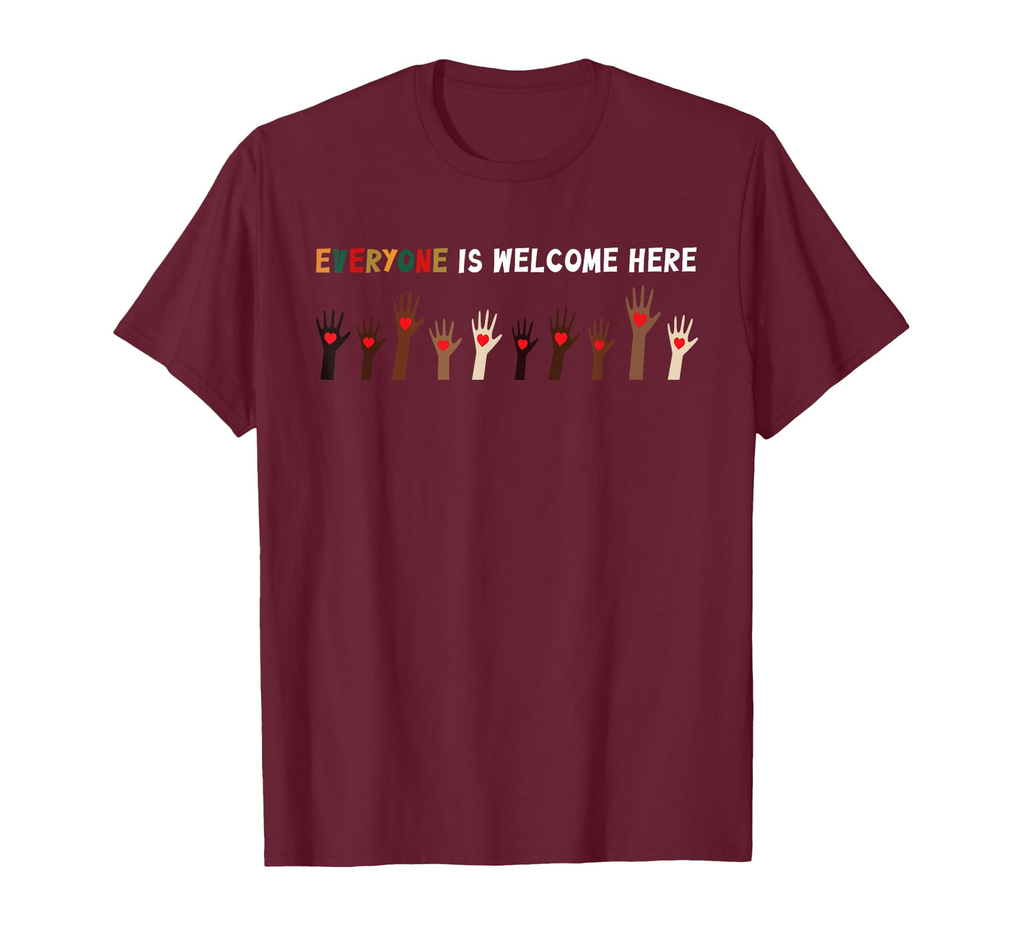 Everyone Is Welcome Here Idaho Teacher T-Shirt