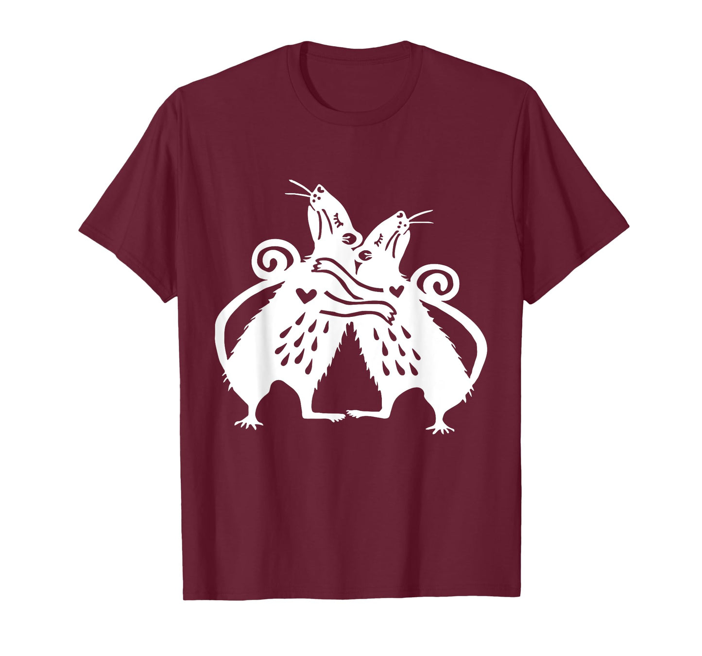 Cute Rats Hugging Rat Funny Mouse Lover Mice Kawaii Goth T-Shirt