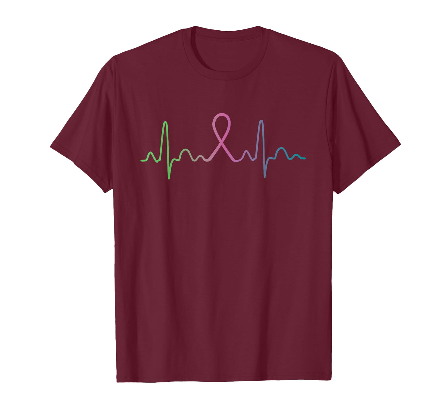 Metastatic Breast Cancer Heartbeat Awareness Survivor Face T-Shirt