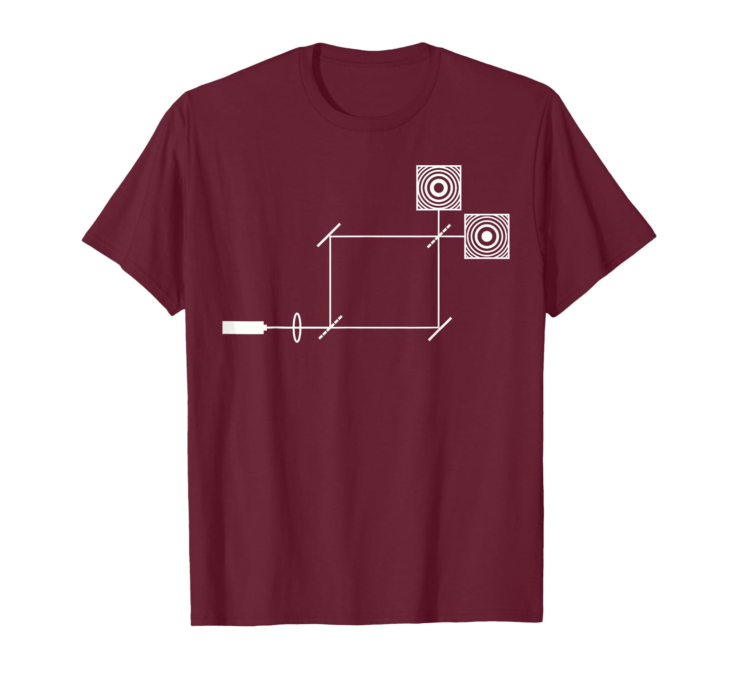 Interferometer Delayed Choice Quantum Physics T-Shirt
