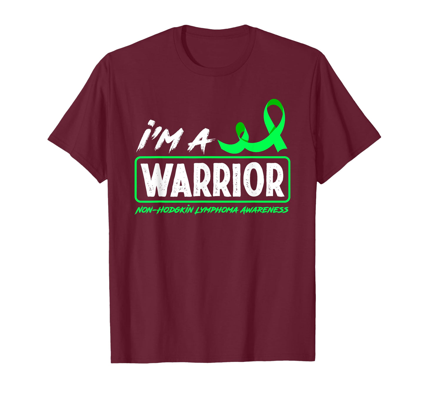 Non-Hodgkin Lymphoma Awareness Apparel & Gifts I'm A Non-Hodgkin Lymphoma Warrior T-Shirt - Black, Unisex-Adults, Short Sleeve, Classic Fit, Crew Neck, Cotton 60% Polyester 40%