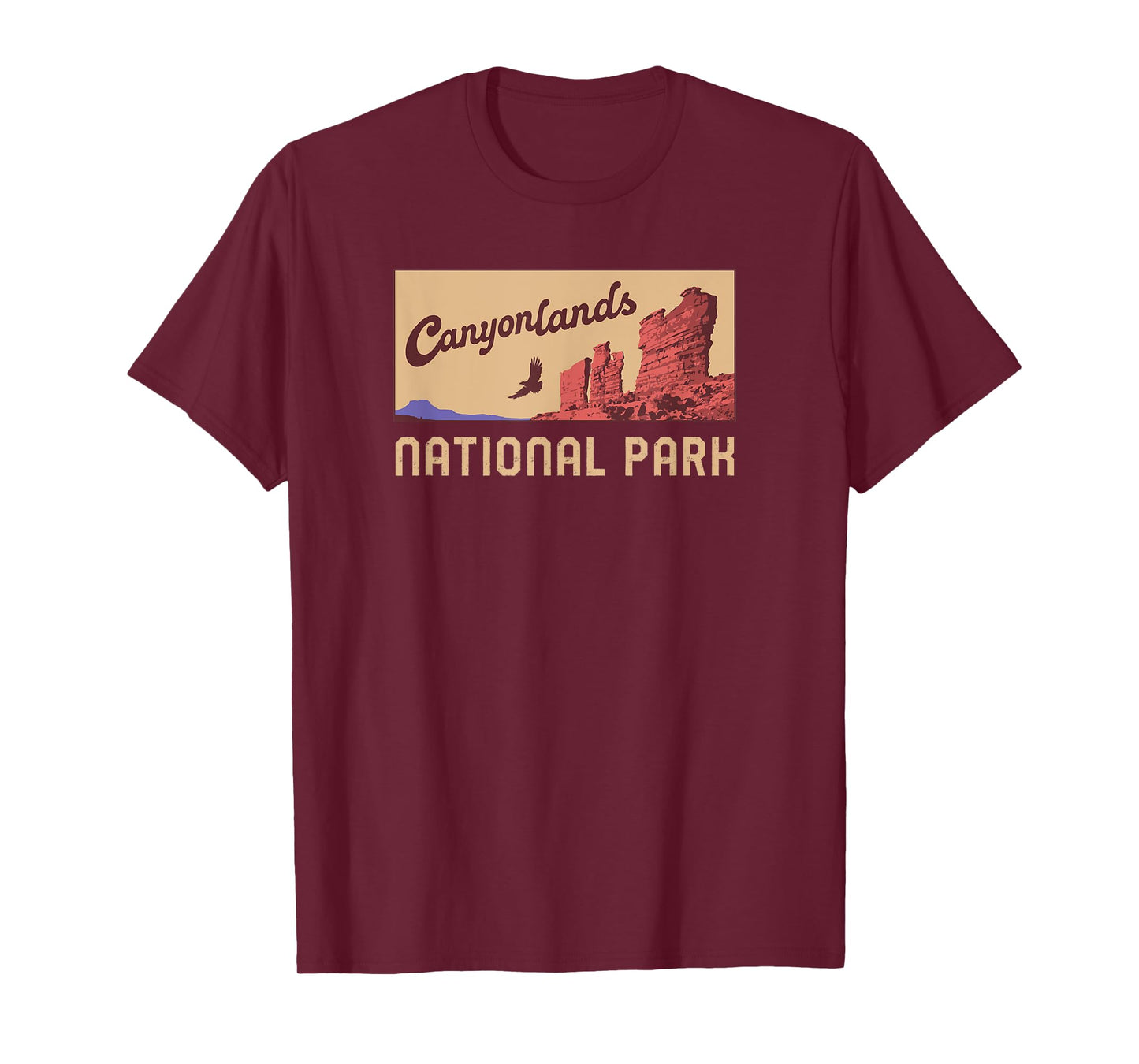 Canyonlands National Park Utah Minimalist Retro Graphic T-Shirt