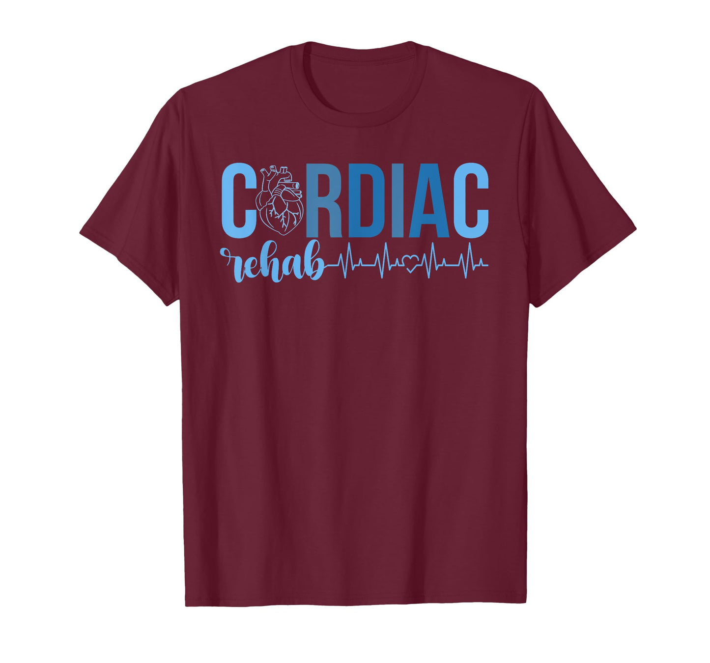 Cardiac Rehab Nurse Heartbeat Cardiac Rehabilitation T-Shirt