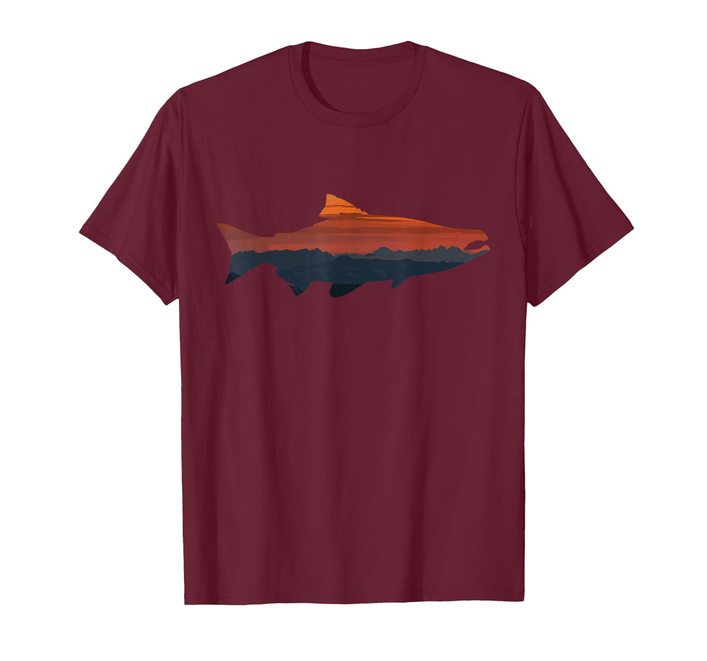 Salmon Fishing Nature Outdoor Hiking Camping Fisherman T-Shirt