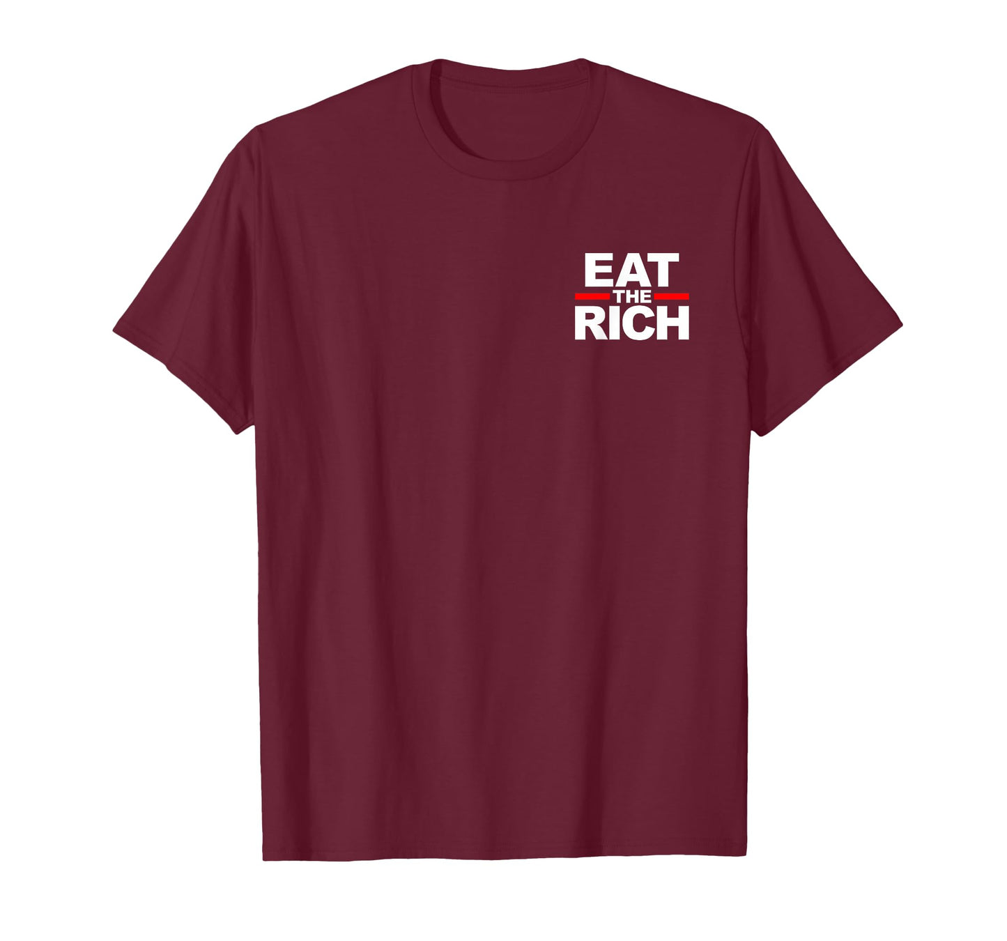 FUN SOCIALISM MARXISM TEES EAT THE RICH T-Shirt - Black, Unisex-Adults, Short Sleeve, T-Shirt, Size: Small