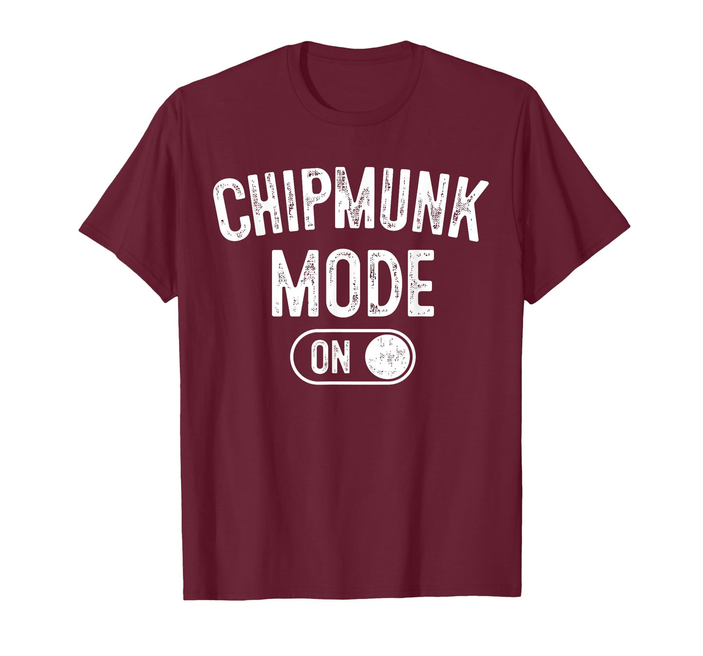 Chipmunk Mode On Costume Funny Cheek Stuffer Gift Animal T-Shirt