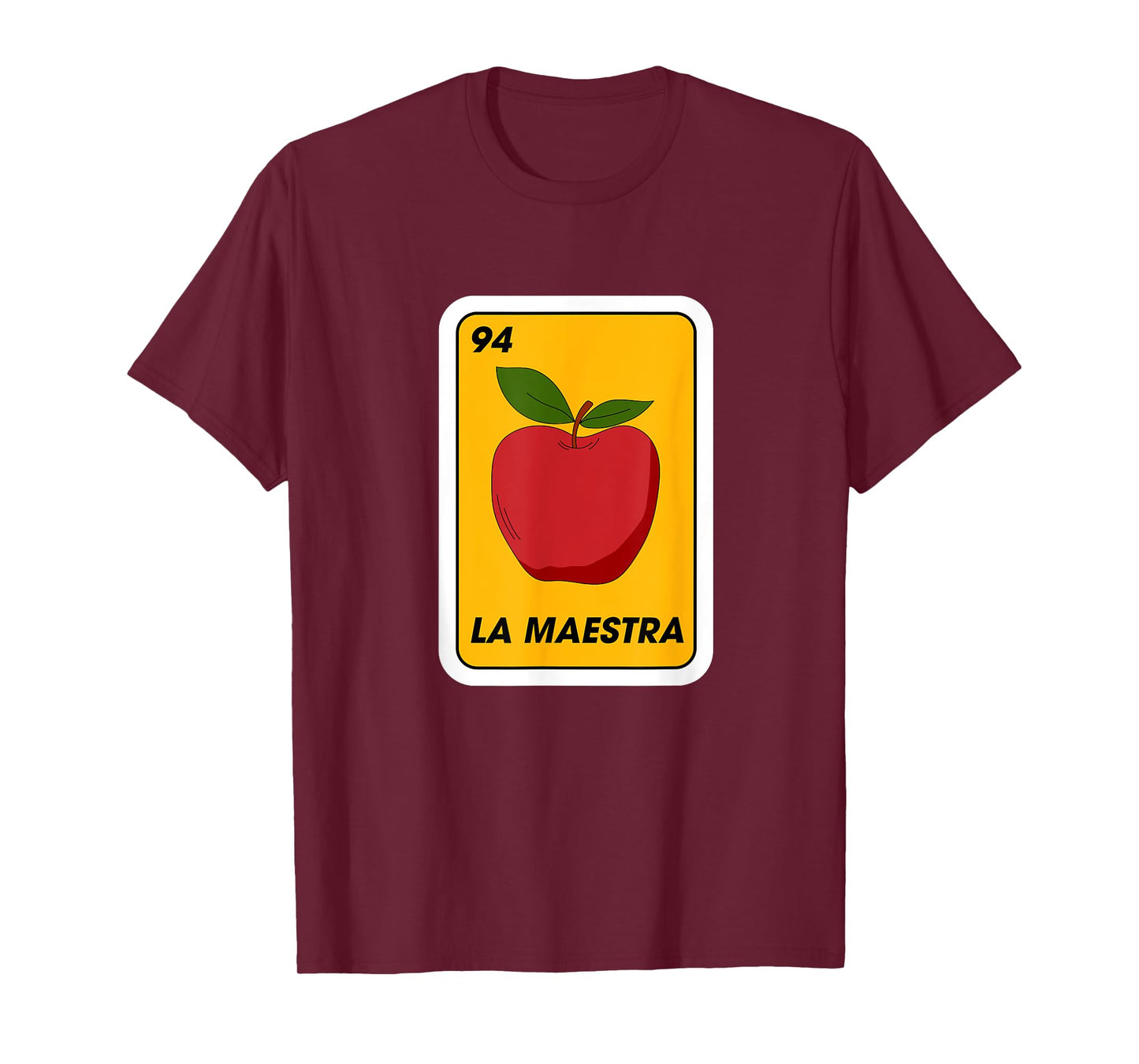 La Maestra Mexican Bingo Card Teacher Appreciation T-Shirt