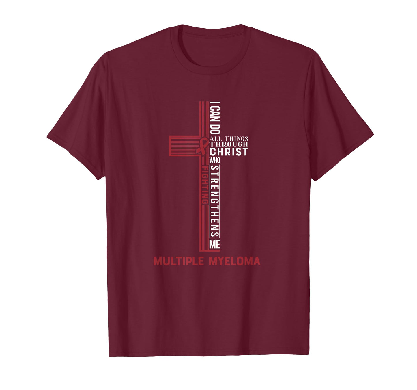 Multiple Myeloma Fight Cancer Ribbon T-Shirt