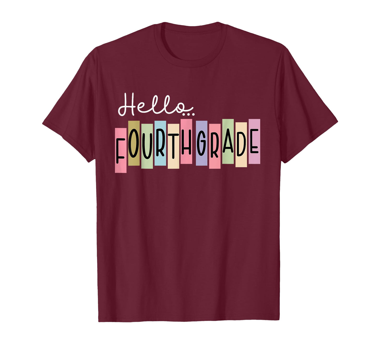 Back To School Hello Fourth Grade Teacher 4th Grade T-Shirt