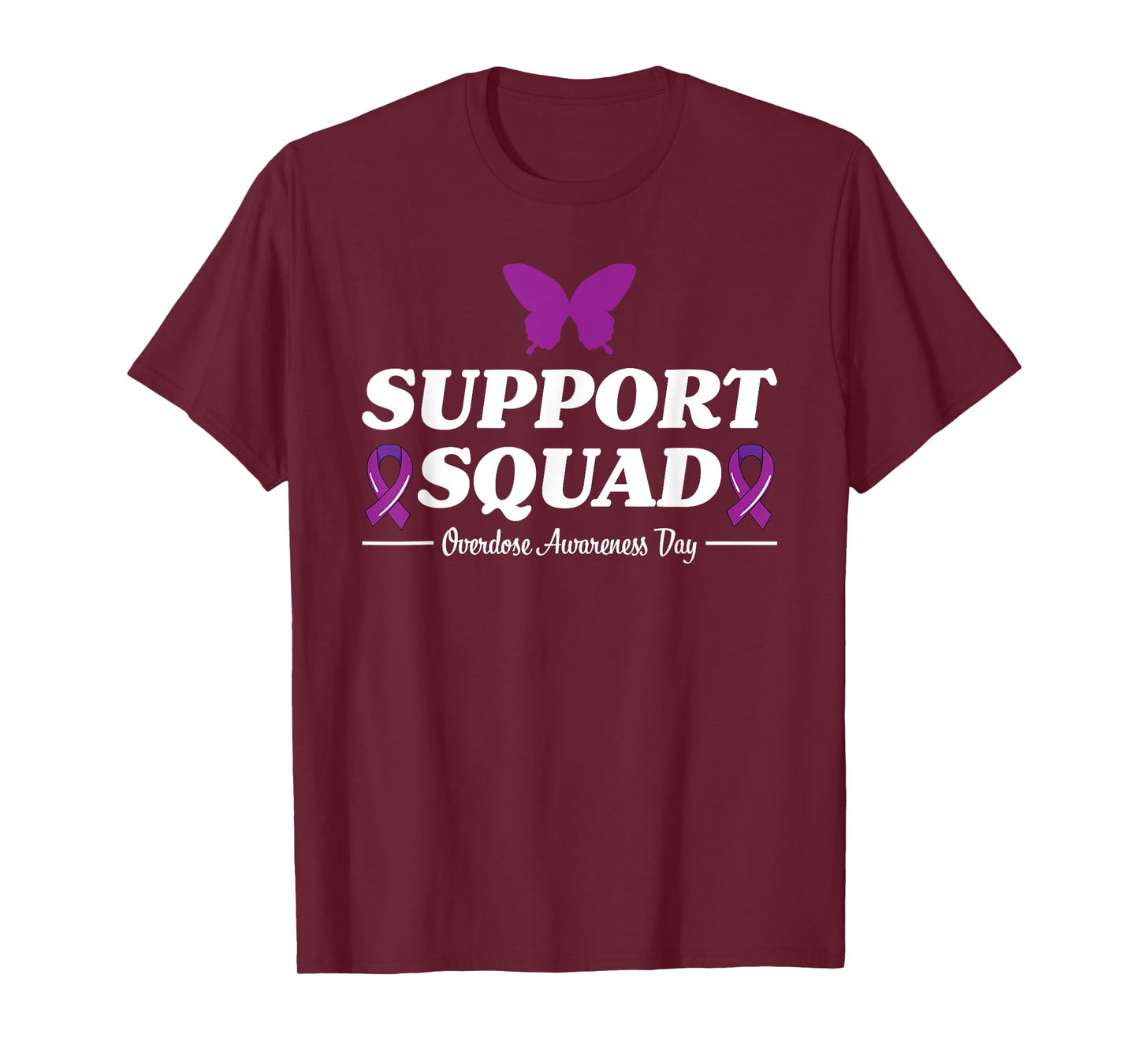 International Overdose Awareness Day Mom Ribbon Support T-Shirt