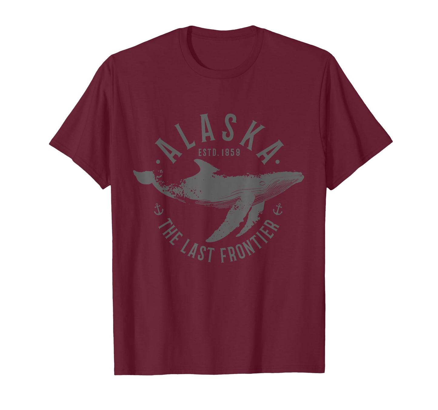 Alaska The Last Frontier Whale Ocean Nautical Souvenir T-Shirt