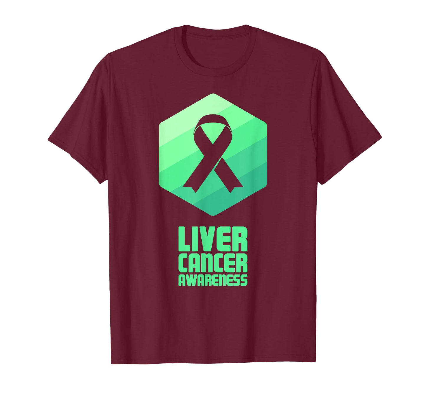 Ribbon | Hepatic Awareness Present - Liver Cancer T-Shirt