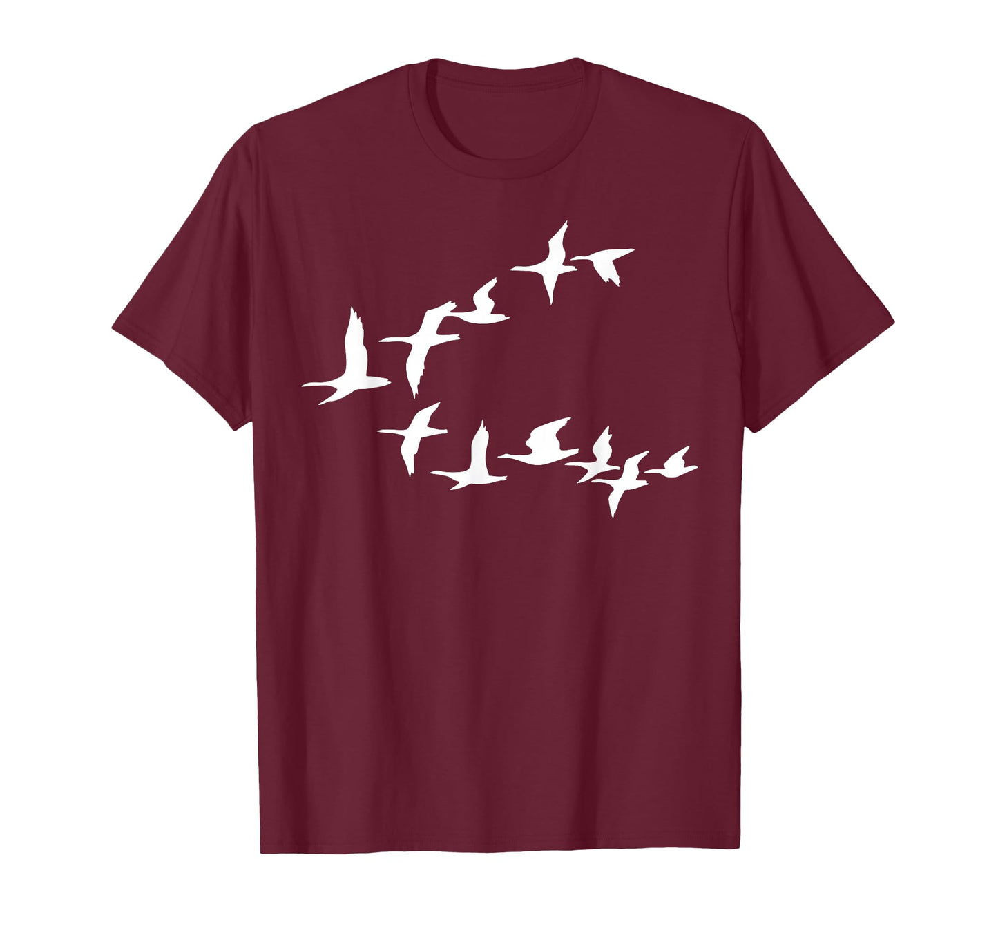 Birds In Flight, V Pattern Flock Of Geese T-Shirt