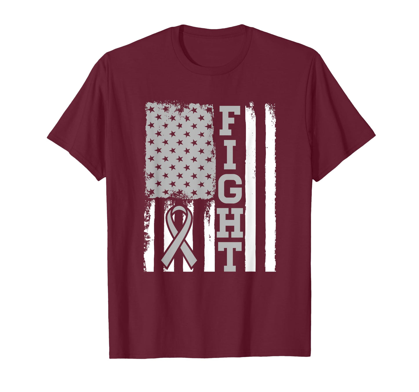 Fight Flag - Brain Cancer Shirt For Brain Cancer Fighter T-Shirt
