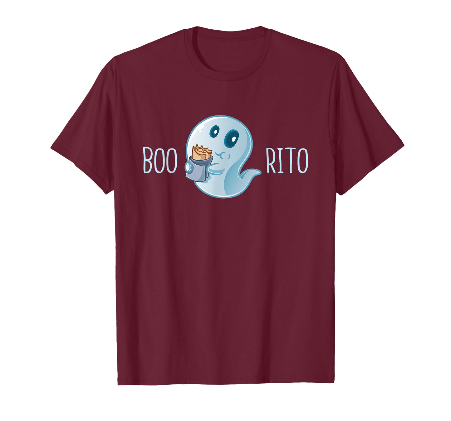 Boo-Rito Funny Mexican Taco Burrito Ghost Halloween Costume T-Shirt