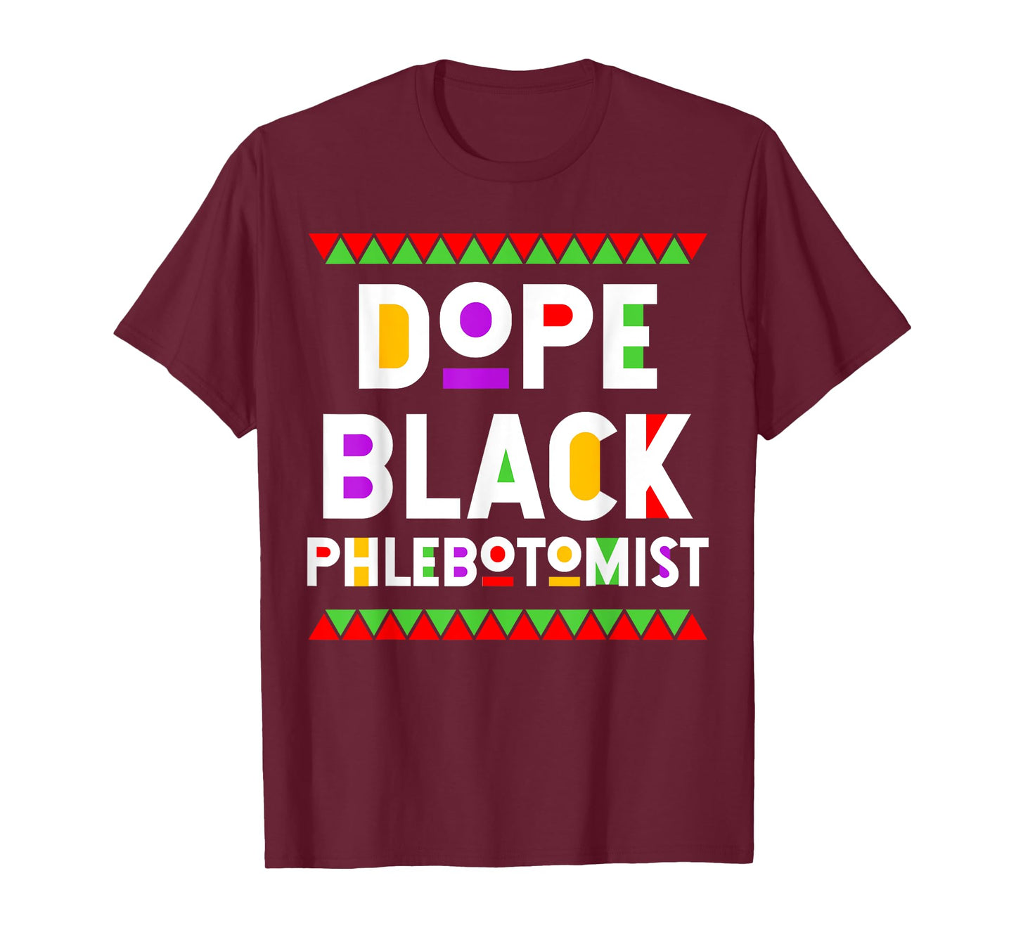Dope Black Phlebotomist African American Job Proud T-Shirt
