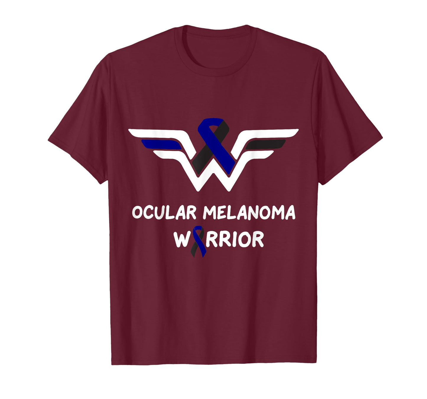 Ocular Melanoma Awareness Warrior Support Survivor Ribbon T-Shirt