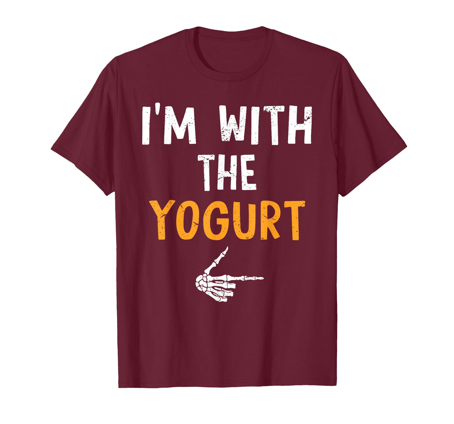 I'm with The Yogurt Costume Halloween Matching Couple T-Shirt