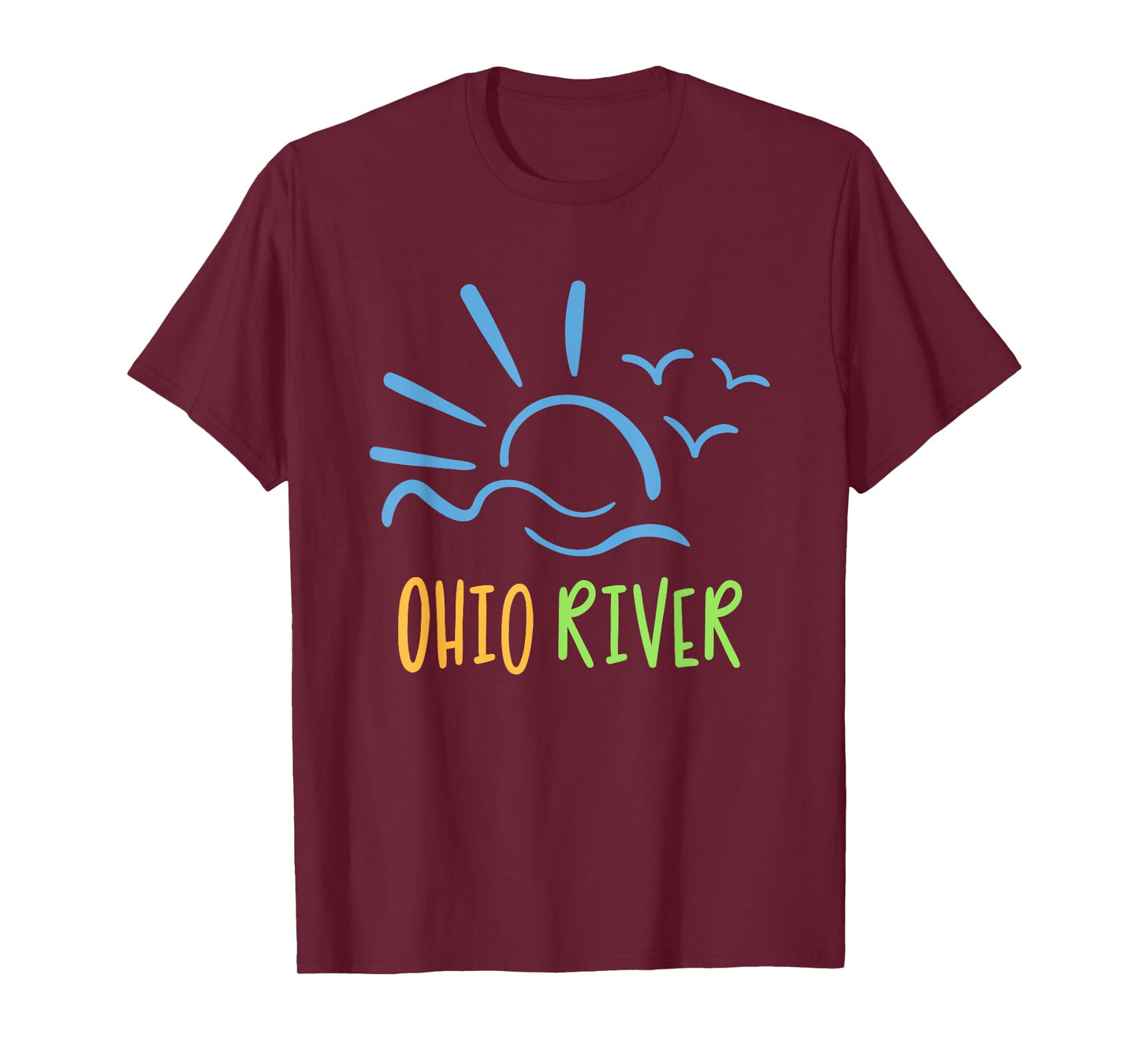 Ohio River T-shirt fish, boat, relax on the river T-Shirt