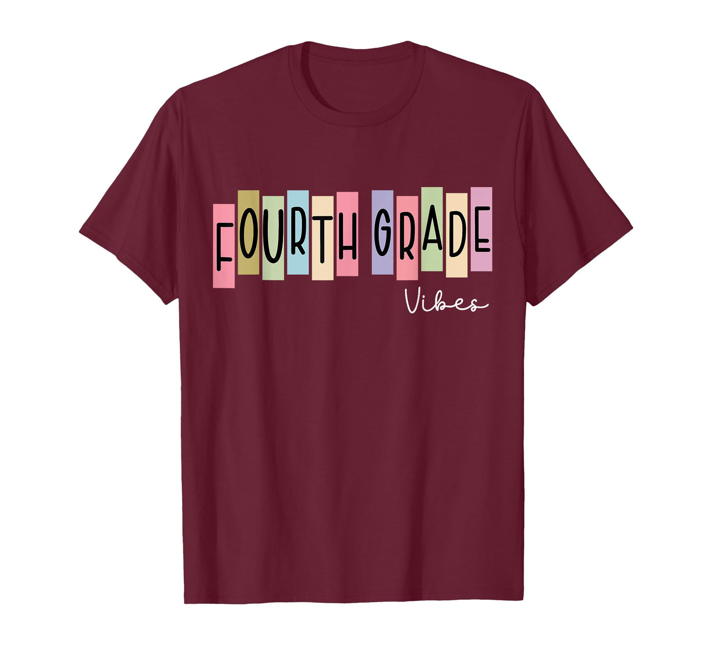 Fourth Grade Vibes Back To School 4th Grade Students Kids T-Shirt