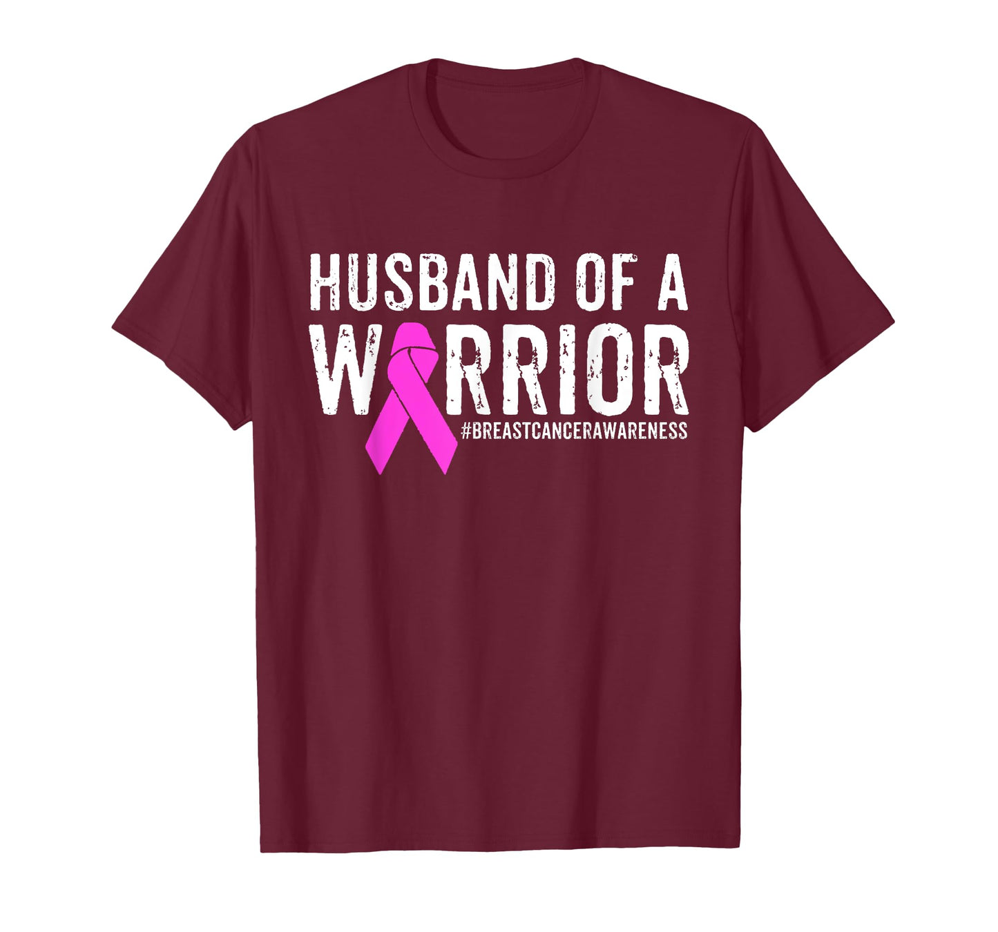 Breast Cancer Husband Shirt Awareness Husband Of A Warrior T-Shirt