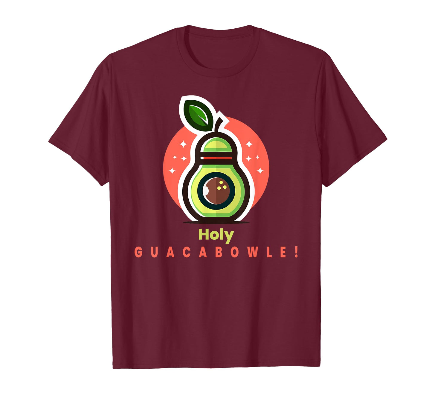 Funny Bowler Holy Guacabowle Avocado T-Shirt
