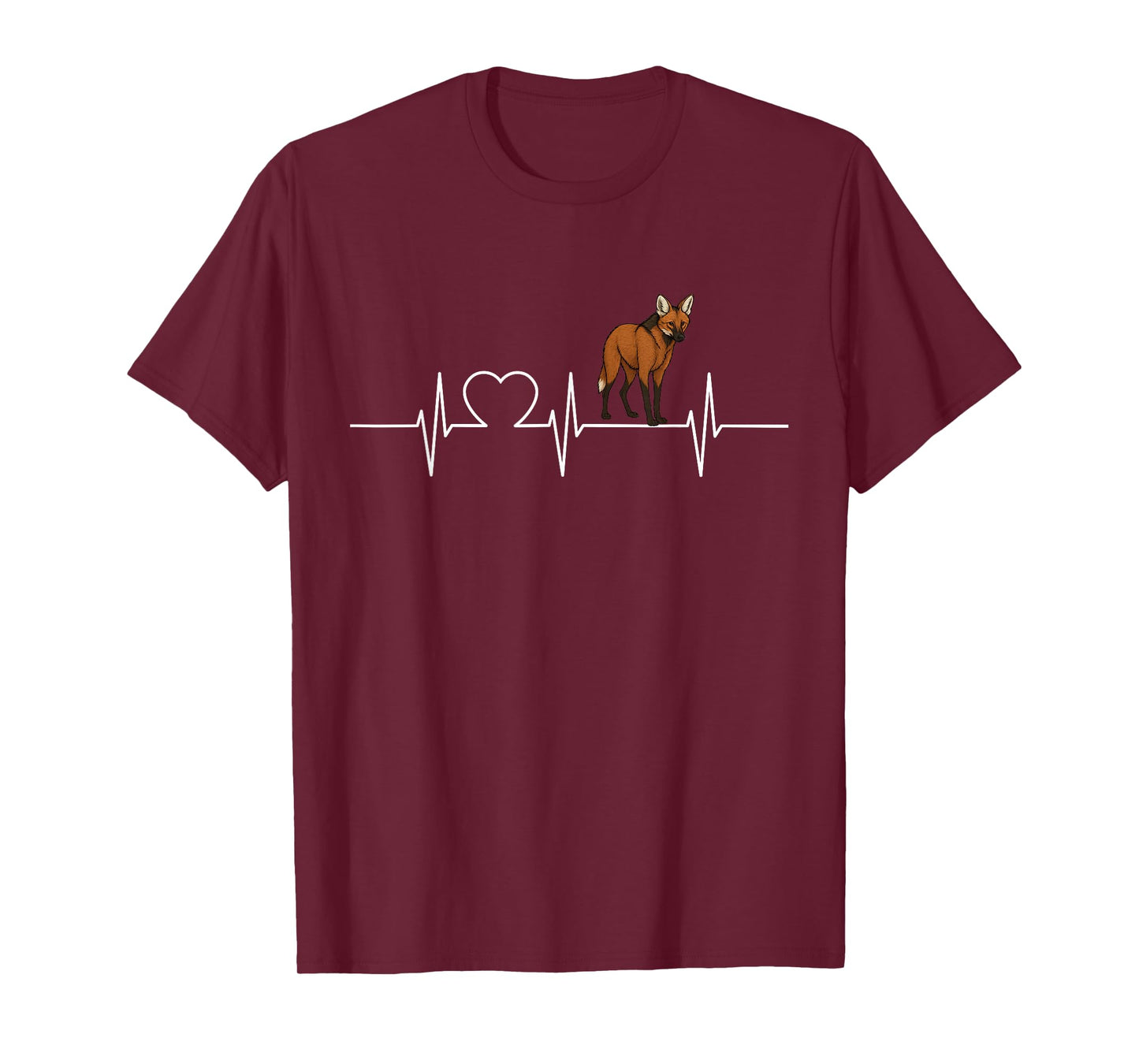 Maned Wolf Heartbeat Maned Wolves Maned Wolf T-Shirt