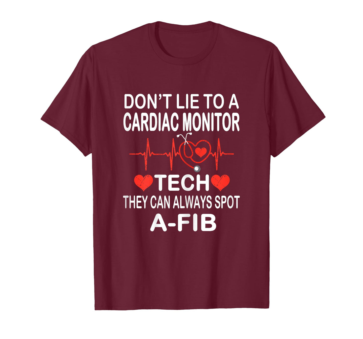 School Nurse Cardiac Monitor Tech - Always Spot A-Fib EKG T-Shirt