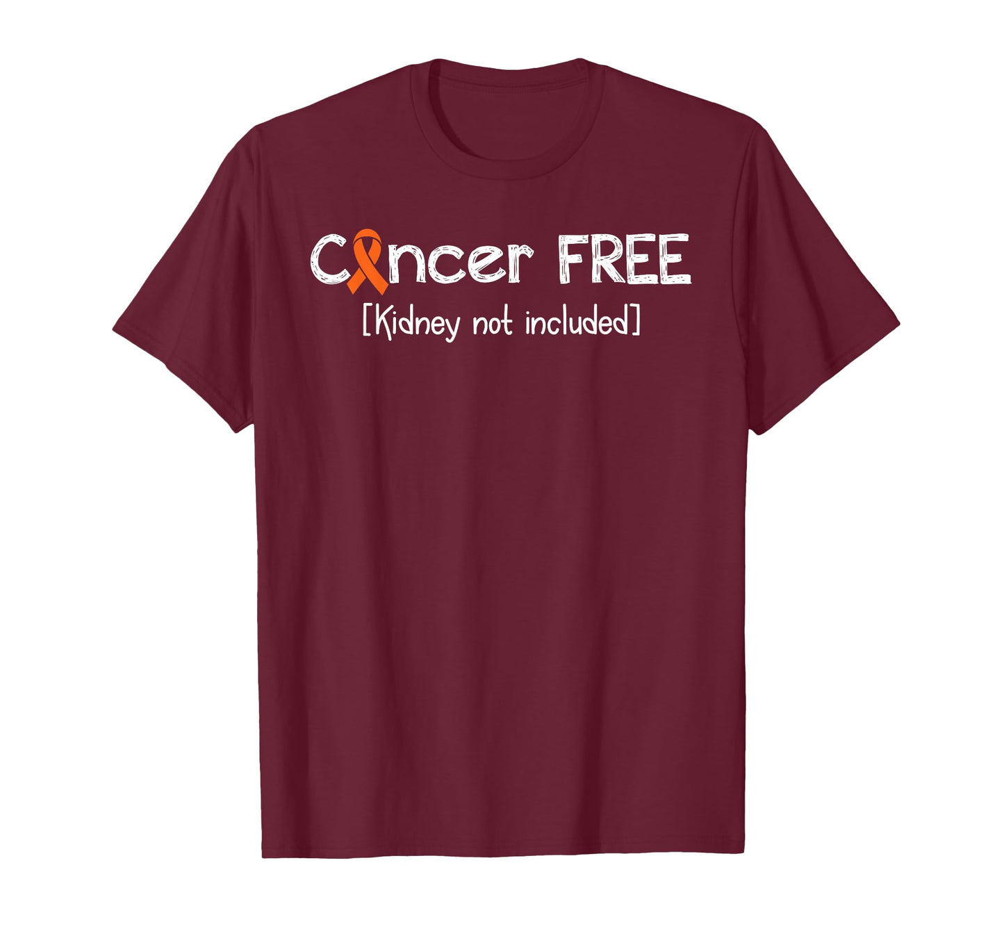 Kidney Cancer Free- Kidney Cancer Awareness Support Ribbon T-Shirt