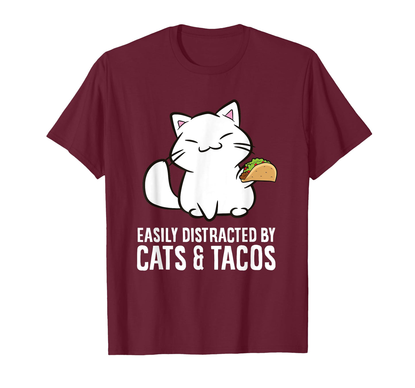 Easily Distracted By Cats And Tacos T-Shirt