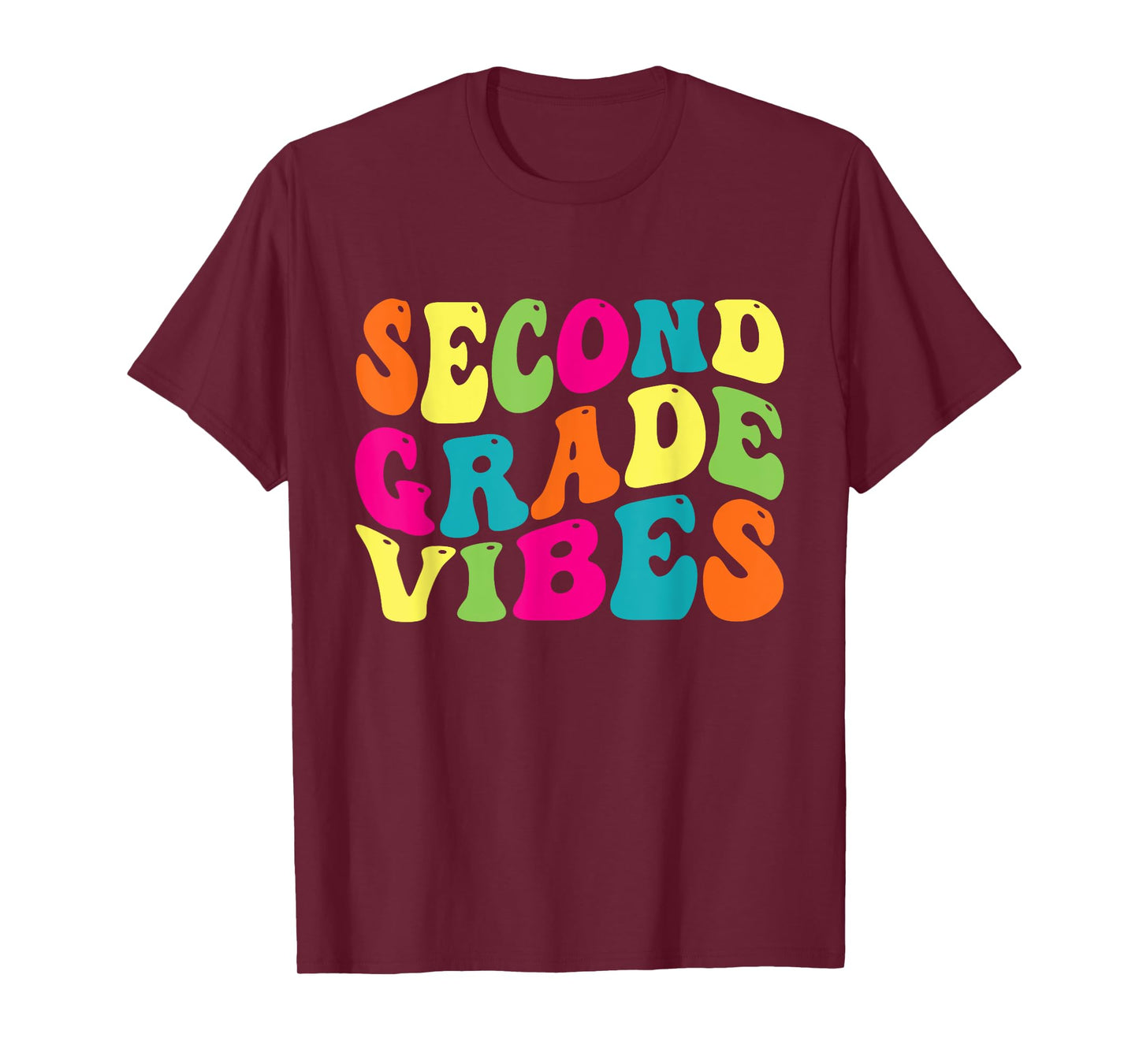 Second Grade Vibes Retro 2nd Grade Teacher 1st Day Of School T-Shirt
