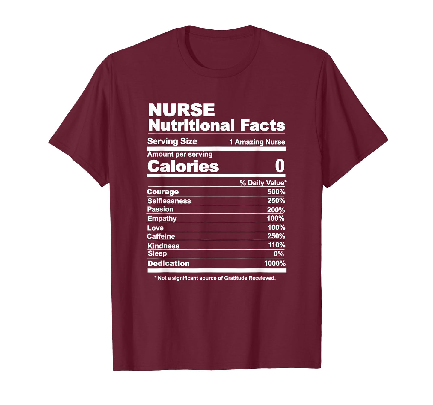 Nurse nutritional facts T-Shirt