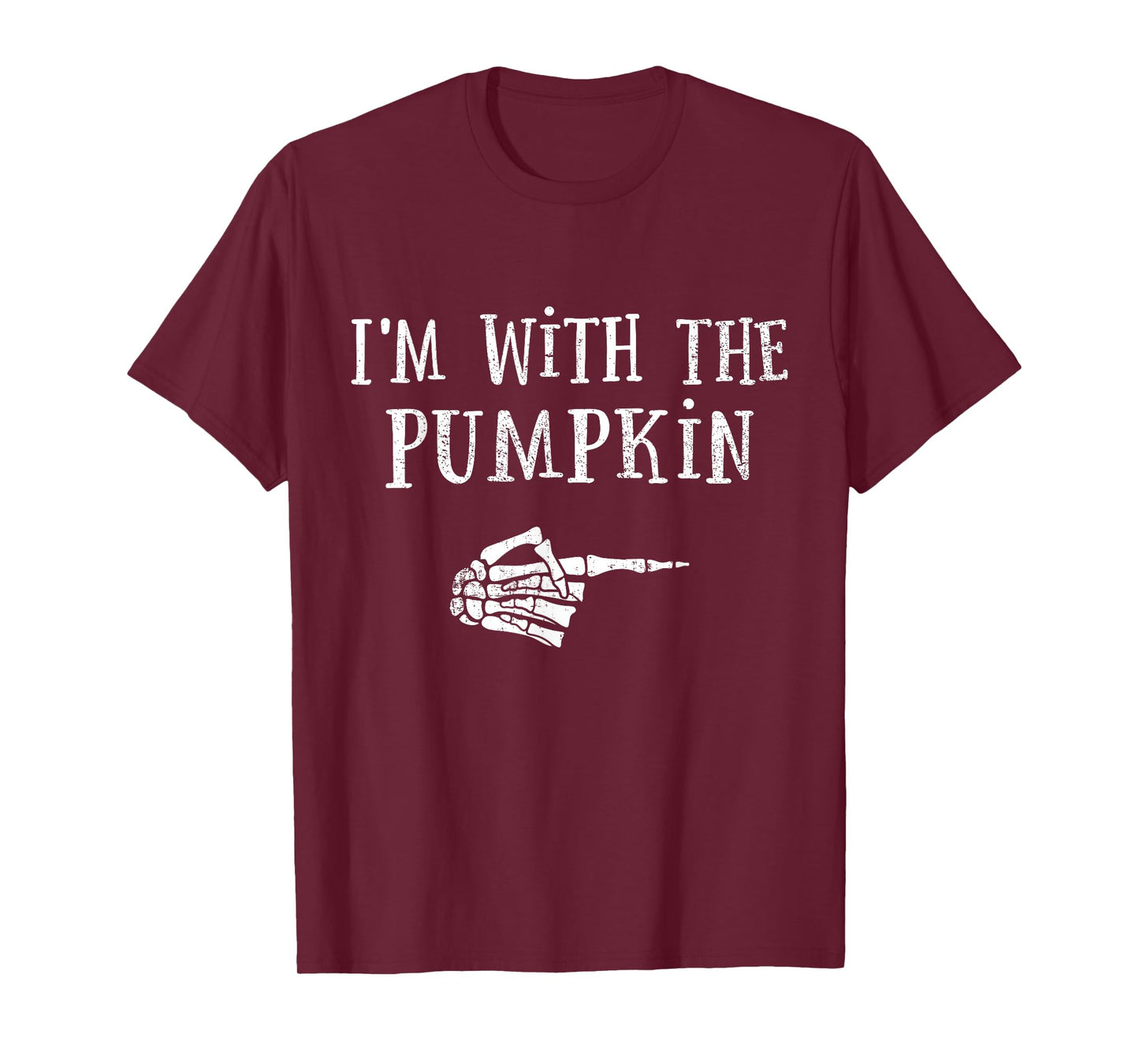 Im with pumpkin matching partner couple costume halloween T-Shirt