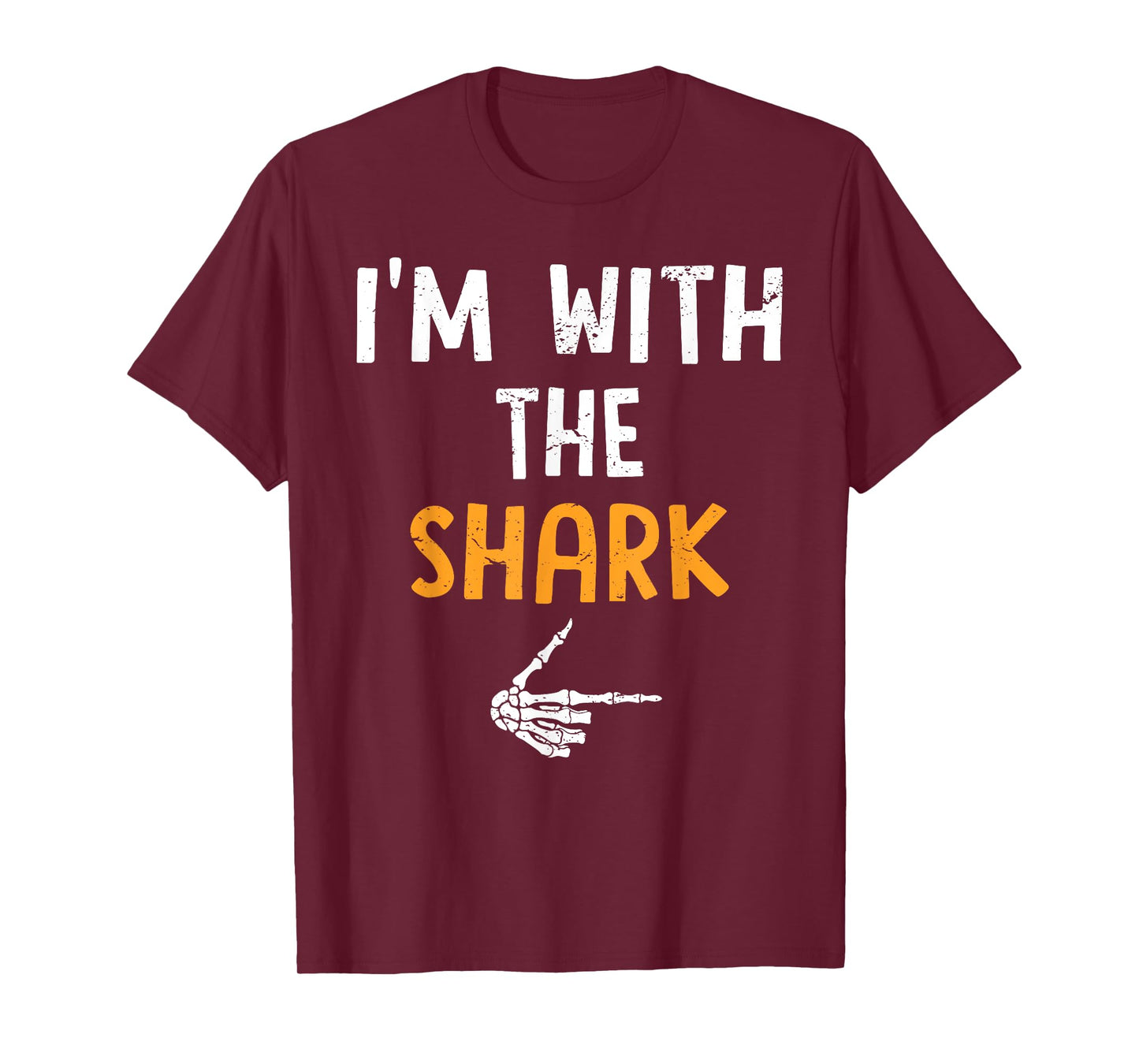 I'm with The Shark Costume Halloween Matching Couple T-Shirt
