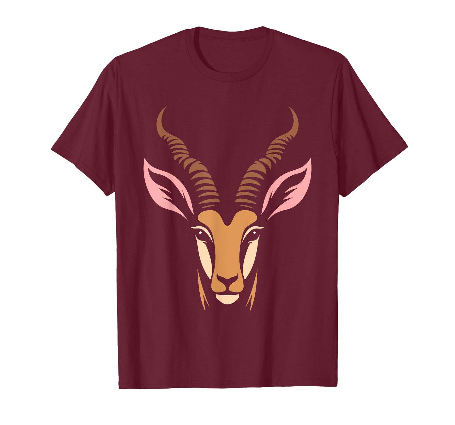 Gazelle Face Minimalism Animals T-Shirt