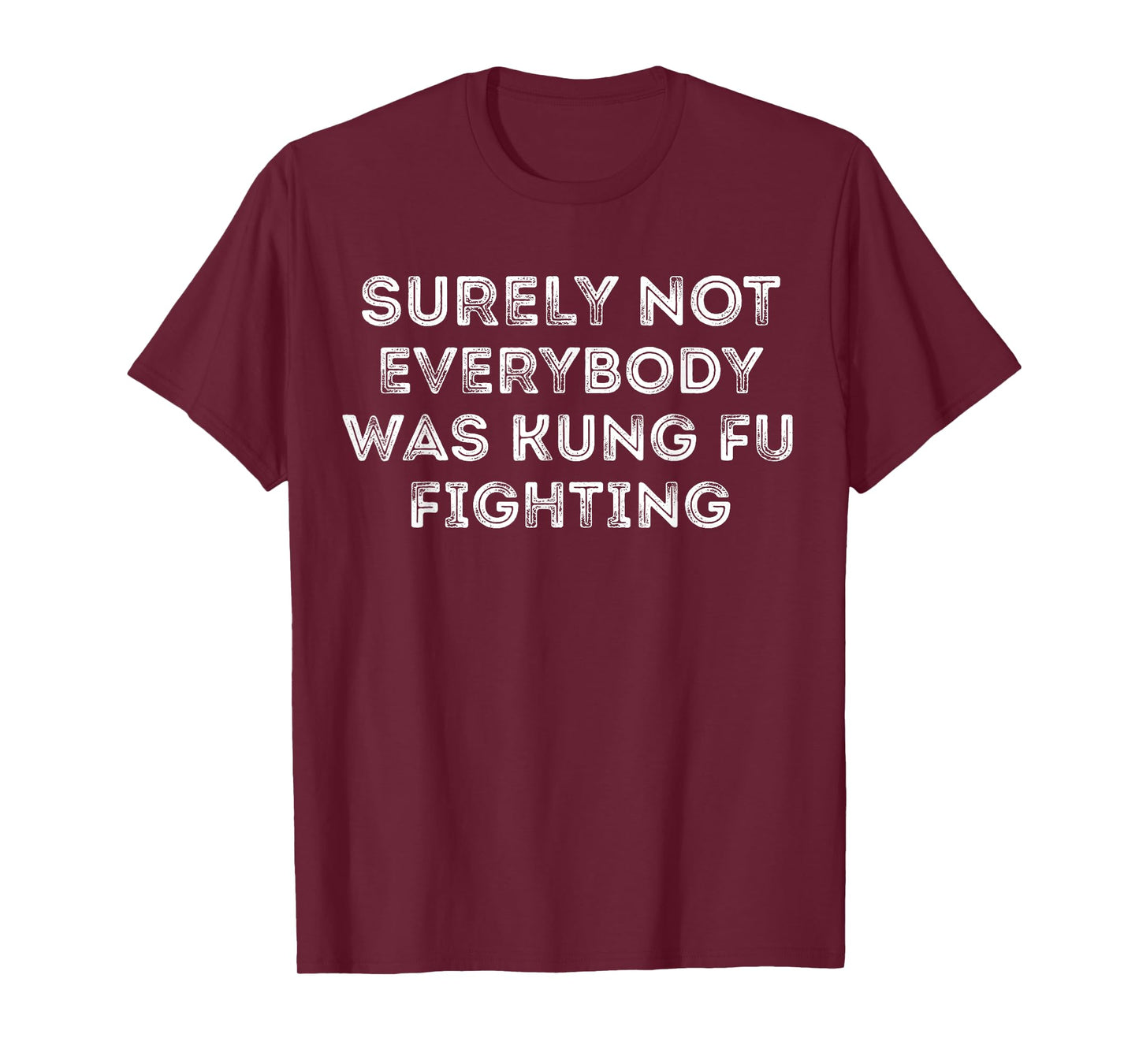 Funny Distressed Surely Not Everybody Was Kung Fu Fighting T-Shirt
