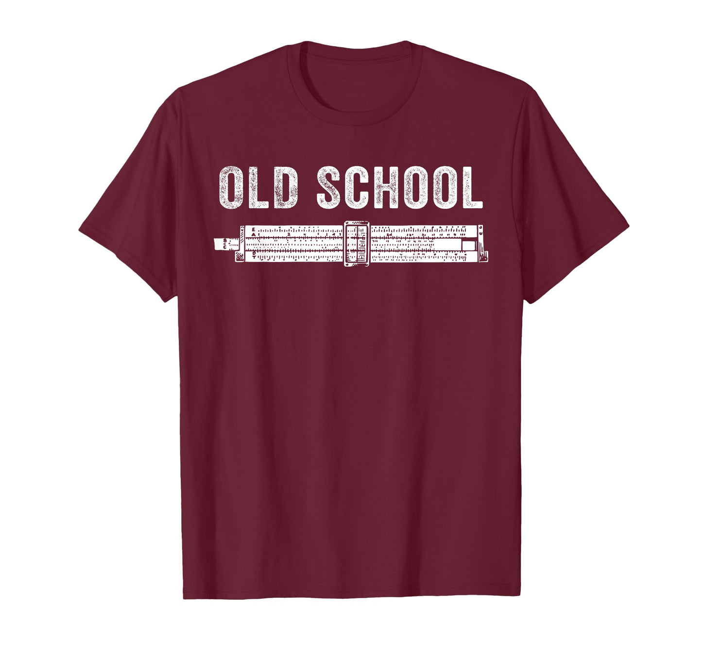 Old School Slide Rule Mechanical Analog Calculator T-Shirt