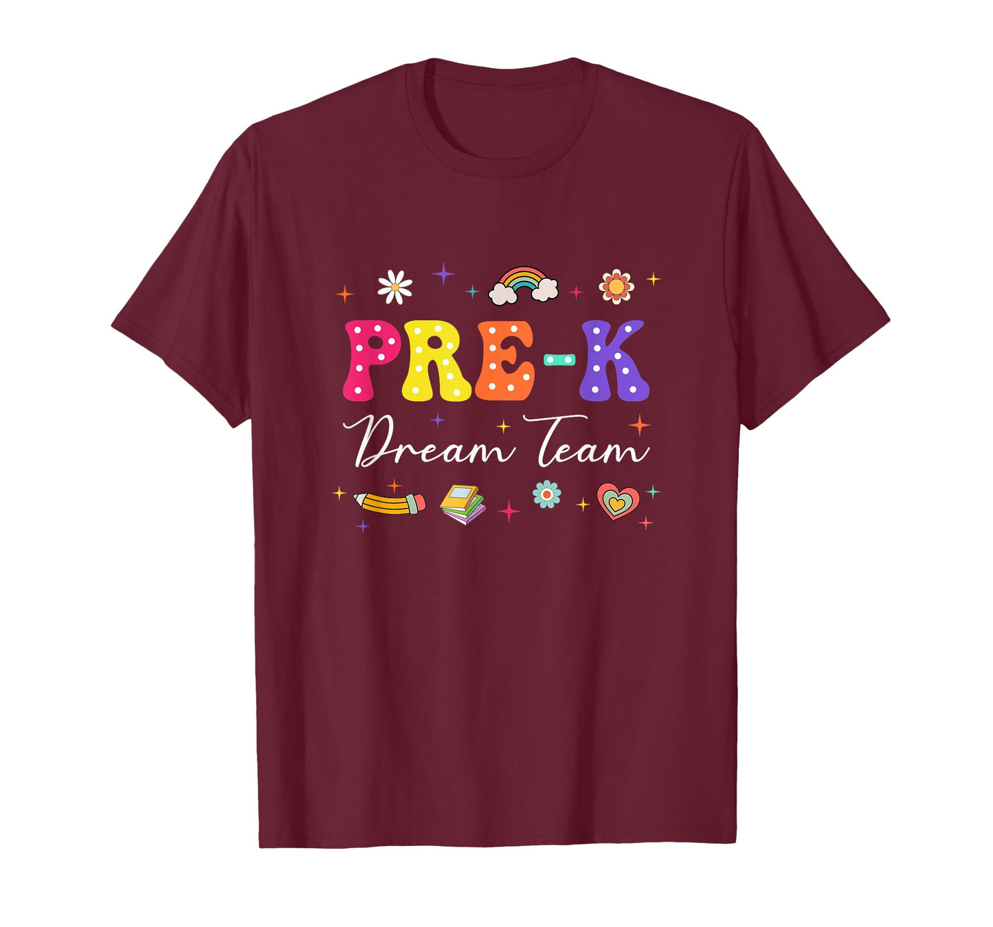Groovy Pre-K Dream Team Back To School Teacher Kids T-Shirt
