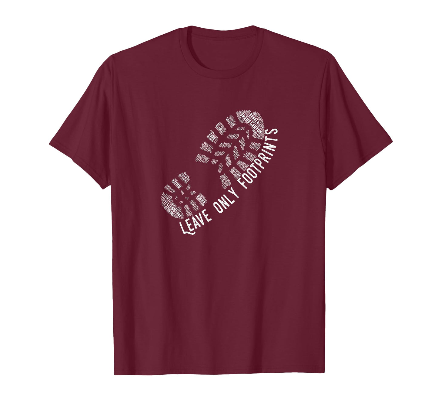 National Park Lover Leave only Footprints T Shirt T-Shirt