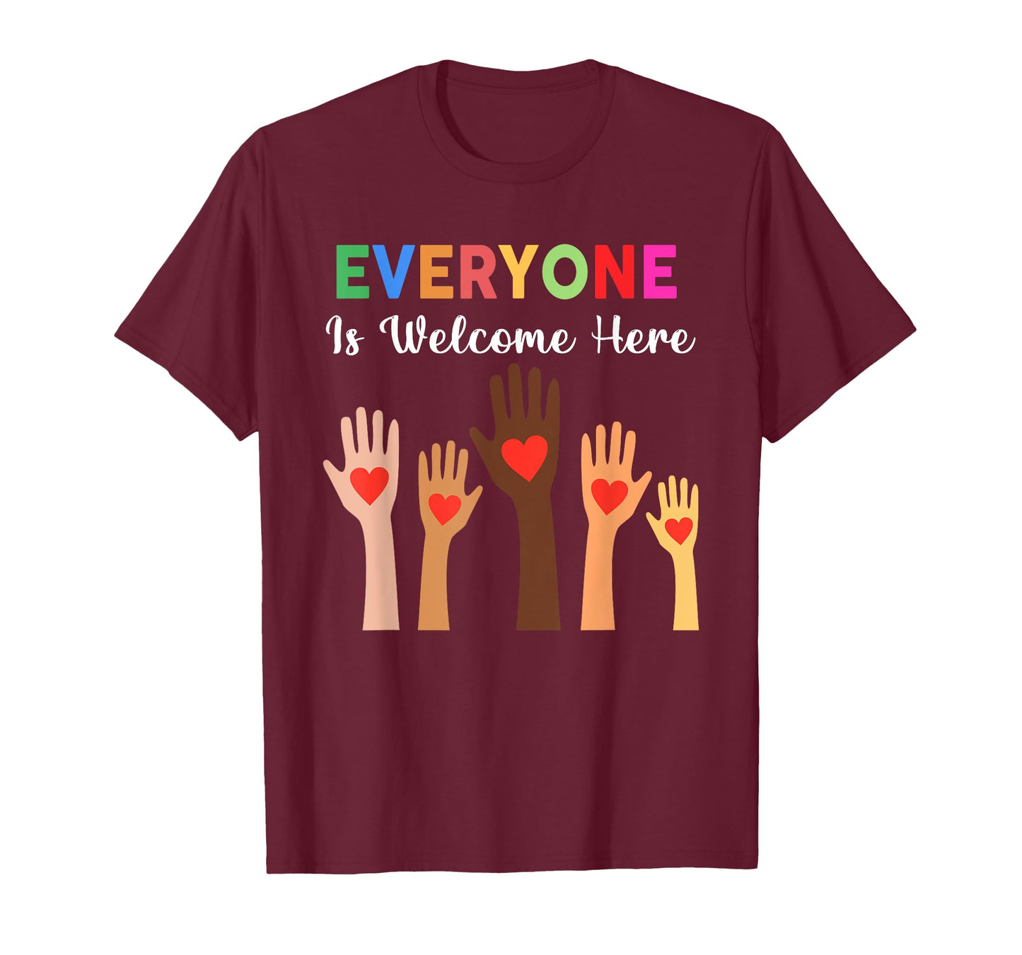 Everyone Is Welcome Here Idaho Teacher T-Shirt