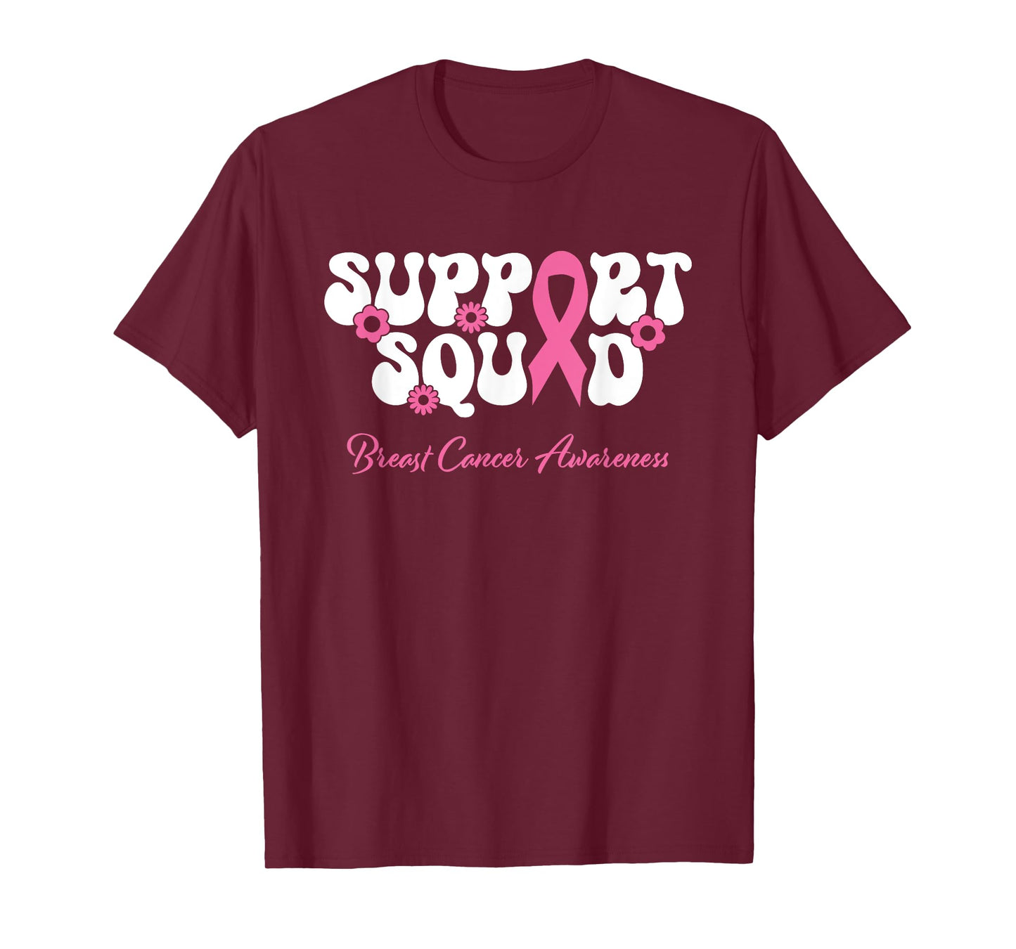 Breast Cancer Friend Support Squad Breast Cancer Awareness T-Shirt