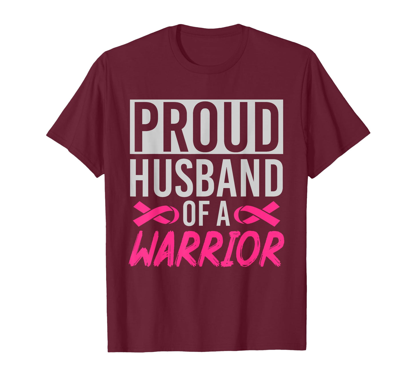 Supporter Husband Pink Ribbon Breast Cancer Awareness T-Shirt