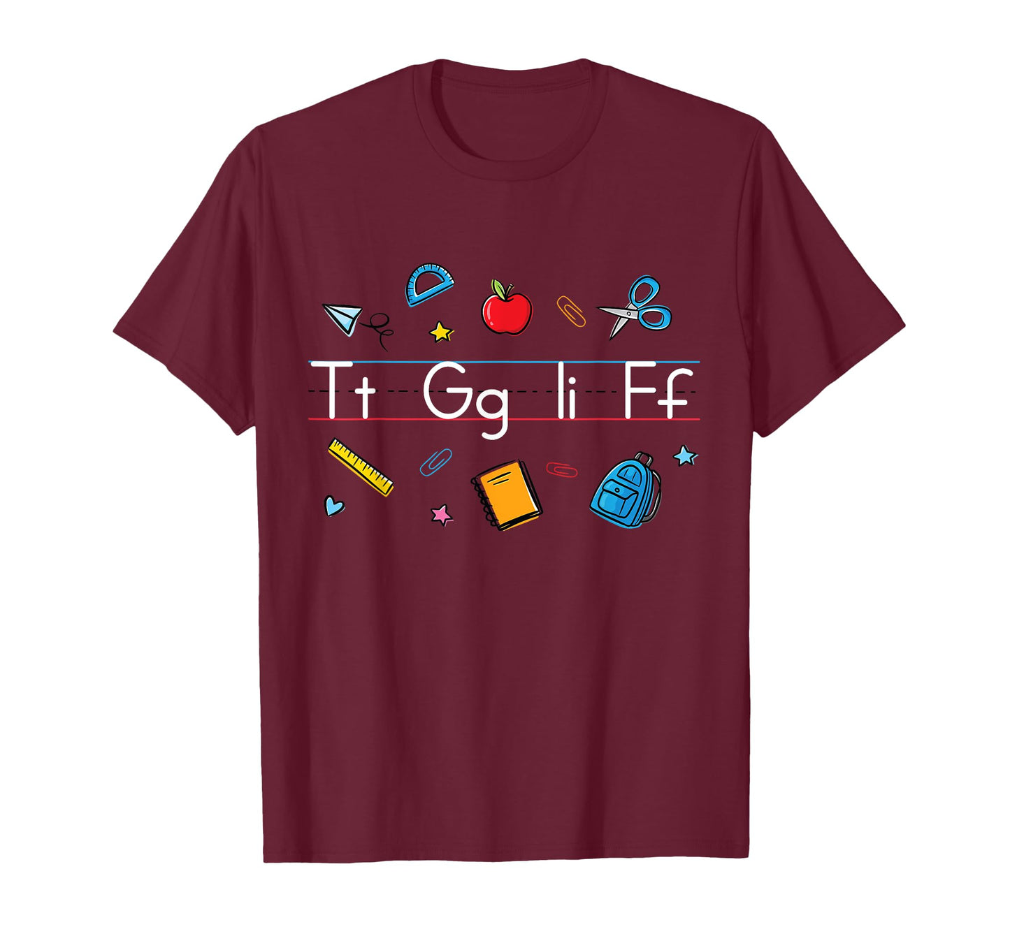 Alphabet Teacher Student Kindergarten & Elementary-School T-Shirt
