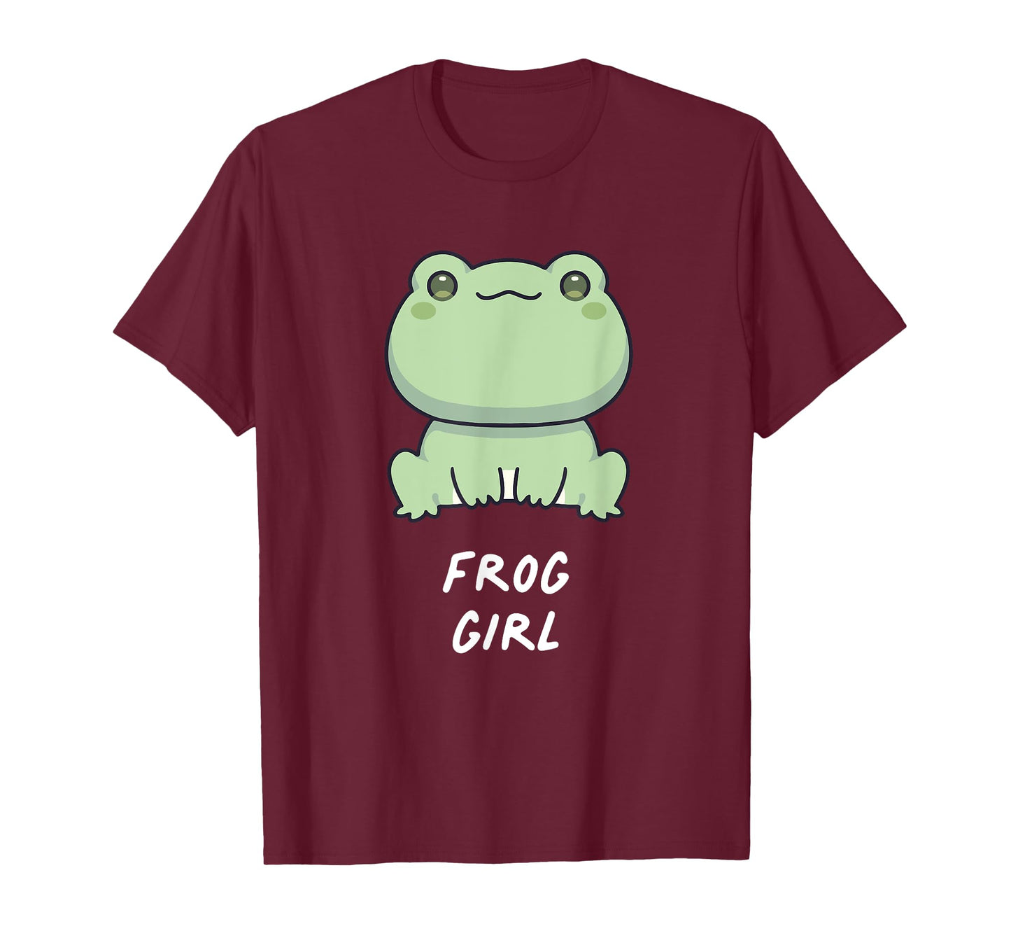 Frog Girl Cute Kawaii Anime Aesthetic Family Ambhibian Lover T-Shirt
