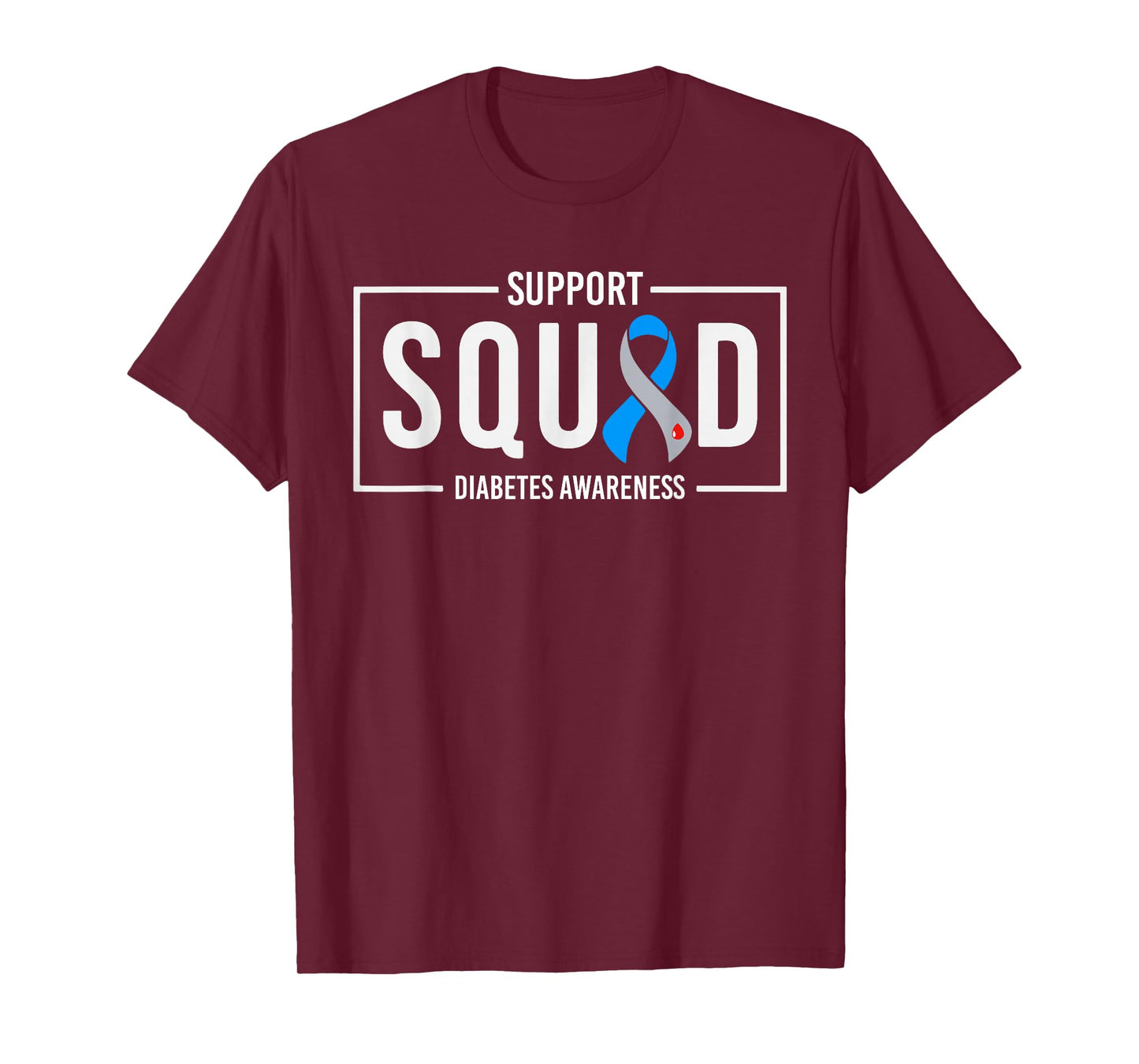 Support Squad Blue T1D Type 1 Diabetes Awareness Month T-Shirt