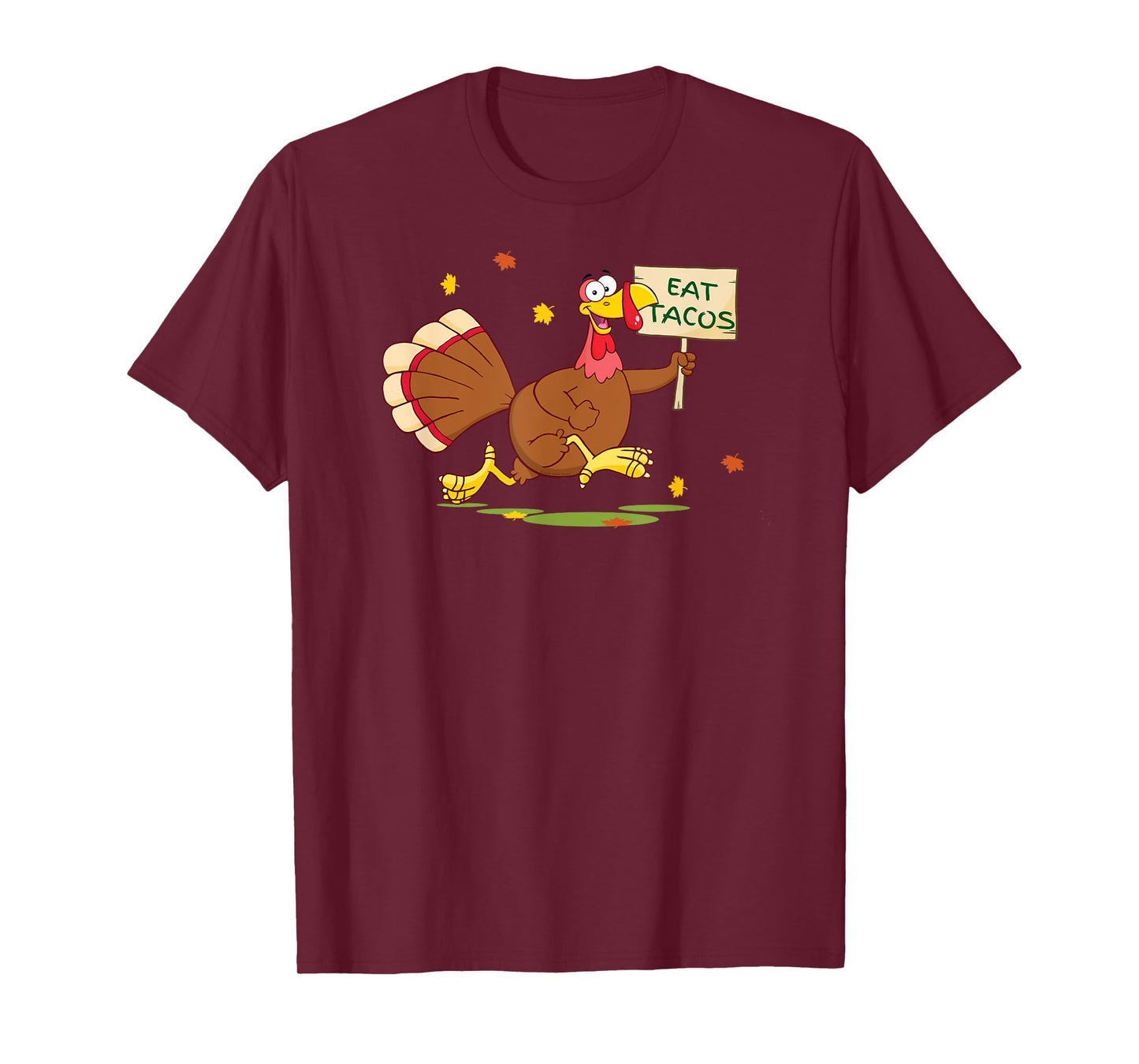 Funny Thanksgiving Turkey Says EAT TACOS Thanksgiving T-Shirt