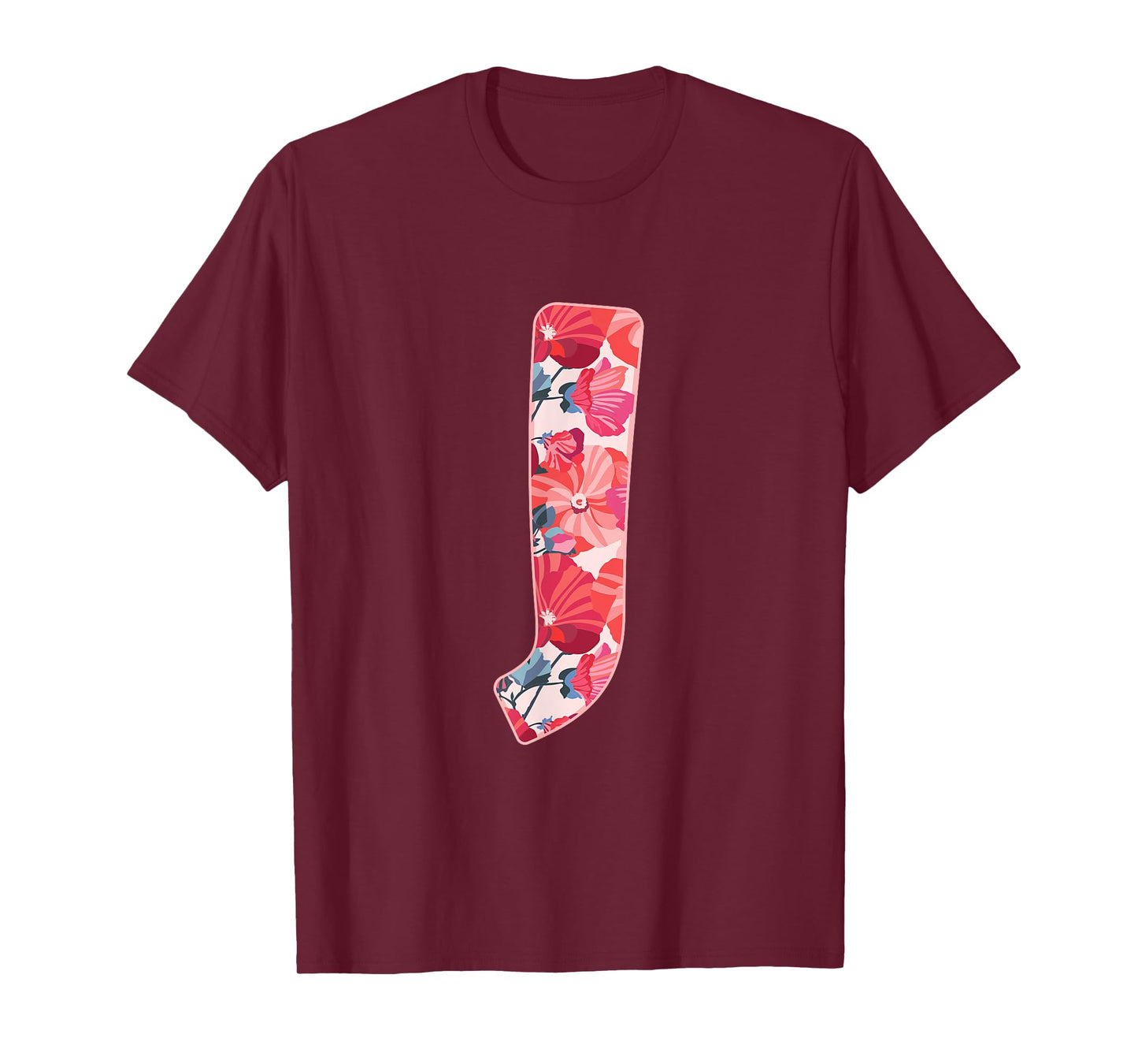 Letter J Alphabet First Name Consonant Flower Garden Gift T-Shirt