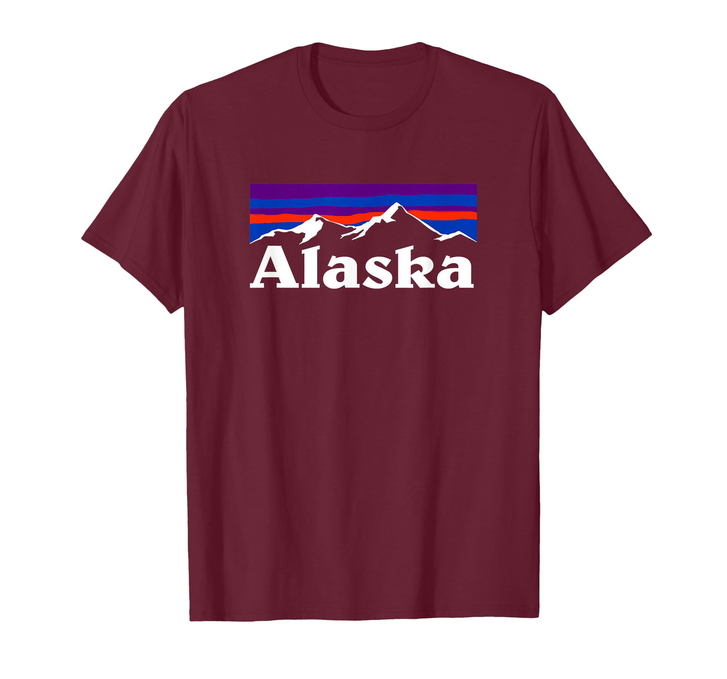 Alaska Retro Vintage Mountains & Outdoors Wilderness State T-Shirt